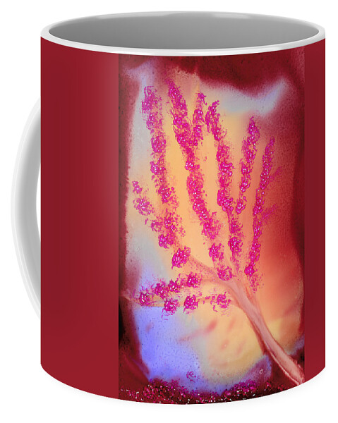 Tree Coffee Mug featuring the painting Sakura by Eli Tynan