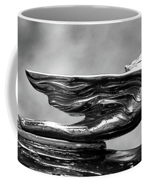 Hood Ornament Coffee Mug featuring the photograph Salvador Dali Cadillac Emblem by Tatiana Travelways