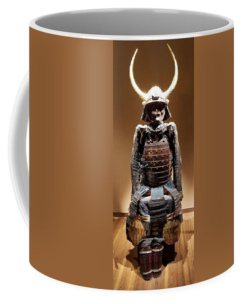 Brown Coffee Mug featuring the photograph Samurai by Constance DRESCHER