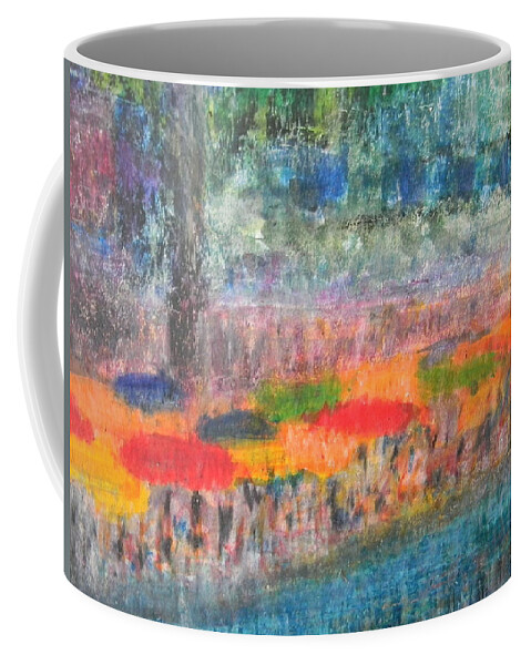 San Antonio Coffee Mug featuring the painting San Antonio By the River II by Marwan George Khoury