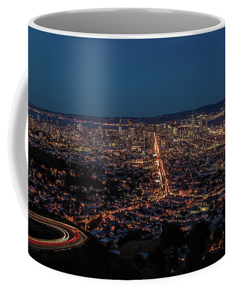 California Coffee Mug featuring the photograph San Francisco Evening by David Downs