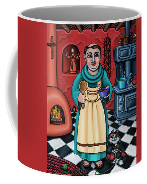San Pascual Coffee Mug featuring the painting San Pascual Paschal by Victoria De Almeida