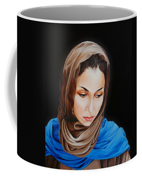 Mary Coffee Mug featuring the painting Sanctus Mater Dei by Vic Ritchey