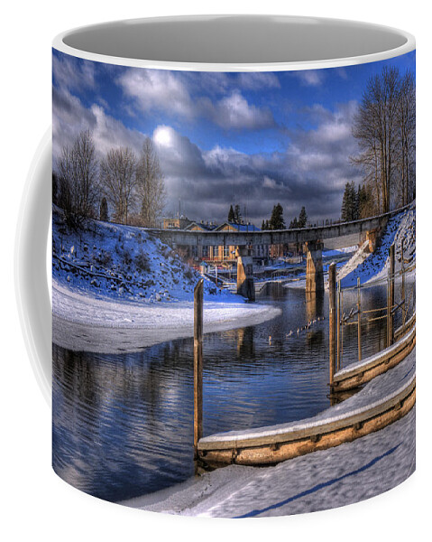 Sandpoint Coffee Mug featuring the photograph Sand Creek Winter by Lee Santa