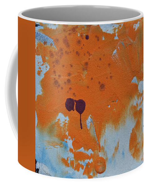 Abstract Coffee Mug featuring the painting Sand Tile AM214124 by Eduard Meinema