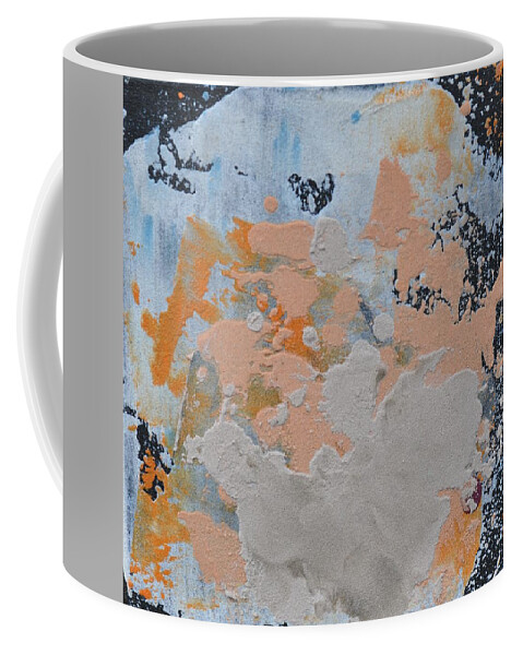 Abstract Coffee Mug featuring the painting Sand Tile AM214135 by Eduard Meinema
