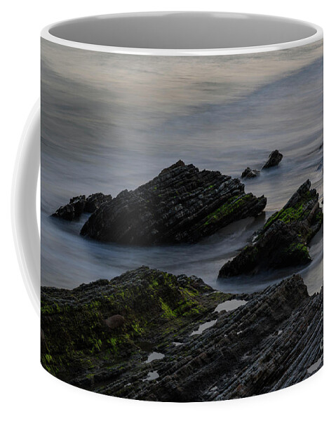 2018 Coffee Mug featuring the photograph Sandstone and Sea - Gaviota by Jeff Hubbard