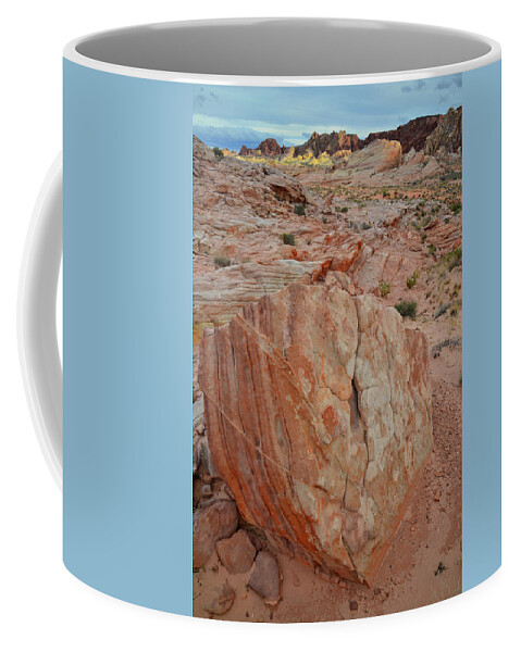 Valley Of Fire State Park Coffee Mug featuring the photograph Sandstone Shield in Valley of Fire by Ray Mathis