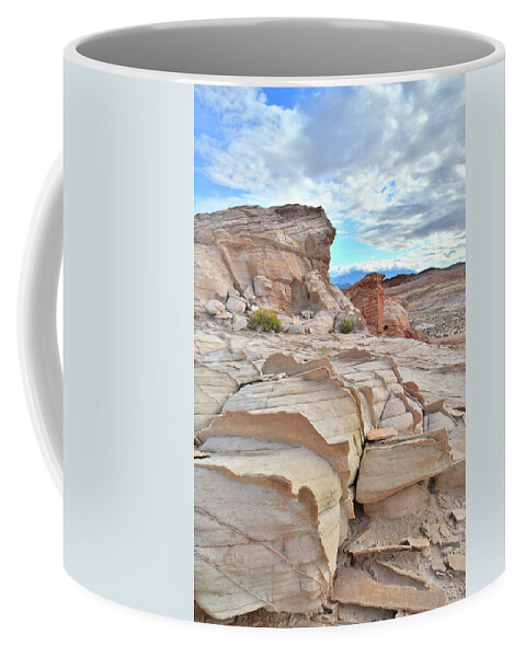 Valley Of Fire State Park Coffee Mug featuring the photograph Sandstone Staircase in Valley of Fire by Ray Mathis