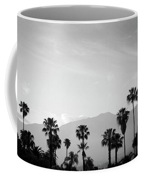Sunset Coffee Mug featuring the photograph Santa Barbara I BW by David Gordon