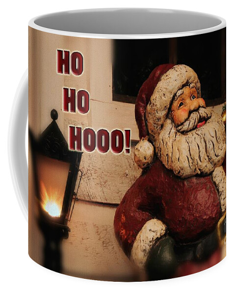 Christmas Coffee Mug featuring the photograph Santa Claus Christmas Card by Lois Bryan
