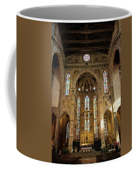 Santa Croce Coffee Mug featuring the photograph Santa Croce Florence Italy by Joan Carroll