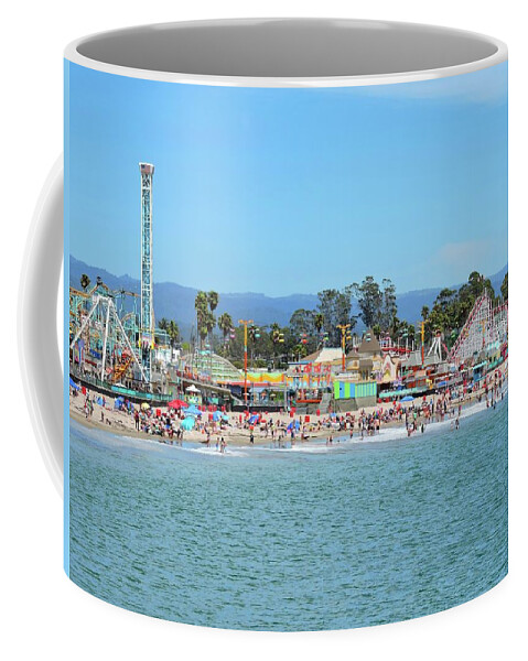 Santa Cruz Coffee Mug featuring the photograph Santa Cruz Boardwalk by Connor Beekman