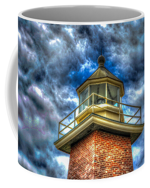 Mark Abbott Lighthouse Coffee Mug featuring the photograph Santa Cruz Light by Paul LeSage
