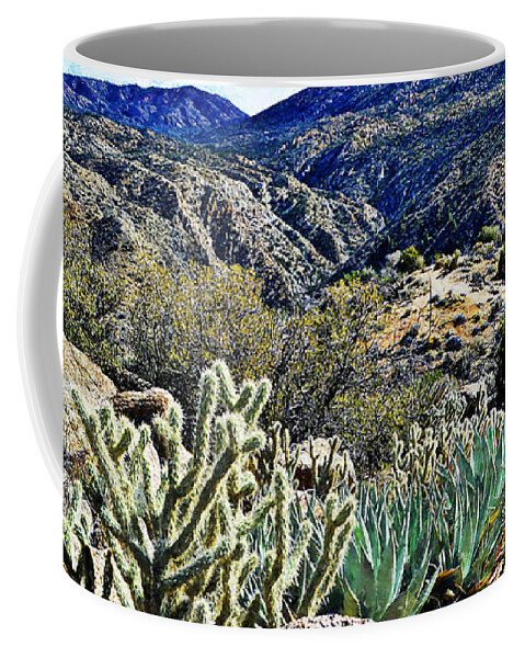 Santa Rosa Mountains Coffee Mug featuring the digital art Santa Rosa Mountains by Glenn McCarthy Art and Photography