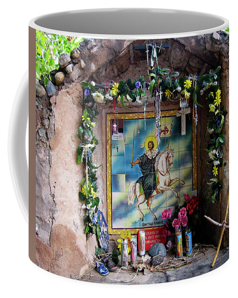 Santiago Apostel Chimayo Coffee Mug featuring the photograph Santiago Apostel Chimayo by Kurt Van Wagner