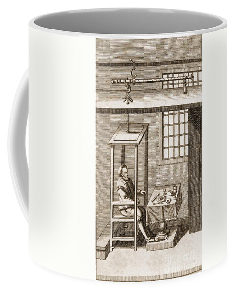 Historic Coffee Mug featuring the photograph Santorio In Weighing Chair, 17th Century by Wellcome Images