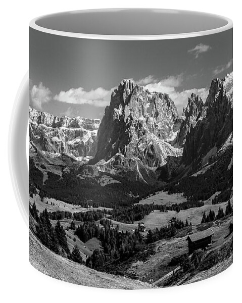 Nature Coffee Mug featuring the photograph Sasso Lungo And Sasso Piatto - monochrome by Andreas Levi