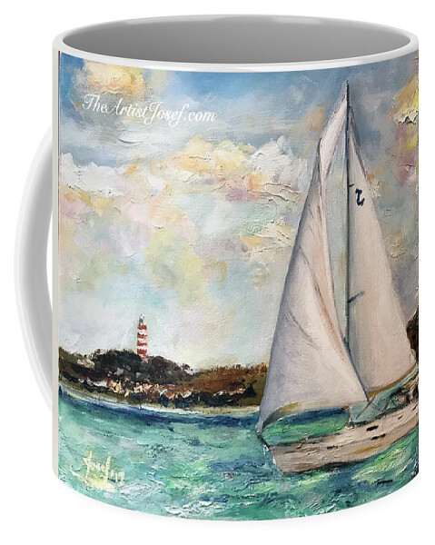 Satisfaction Coffee Mug featuring the painting Satisfaction by Josef Kelly