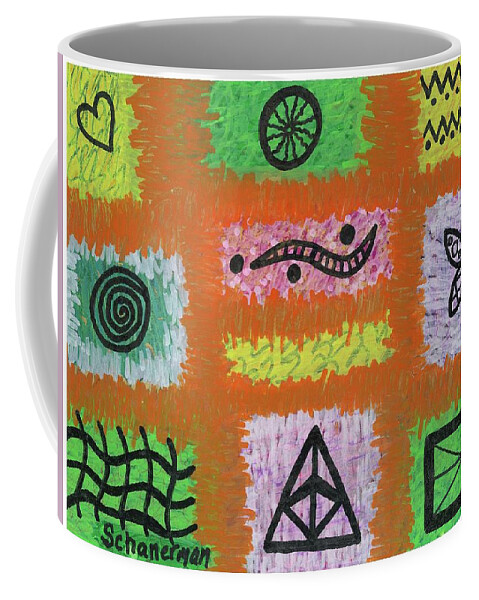 Original Art Coffee Mug featuring the drawing Saved By The Doodle 2 by Susan Schanerman