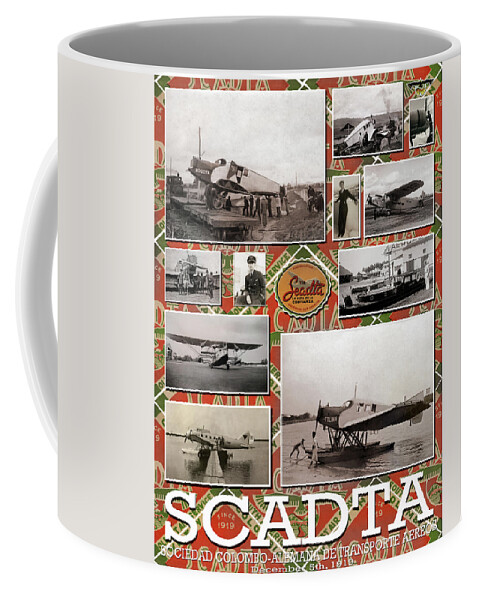 Scadta Coffee Mug featuring the photograph SCADTA Airline Poster by Jeff Phillippi