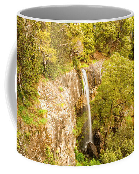 Landscape Coffee Mug featuring the photograph Scenic forest falls by Jorgo Photography