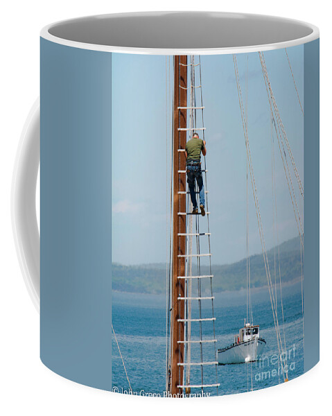 Maine Coffee Mug featuring the photograph Schooner - Bar Harbor by John Greco