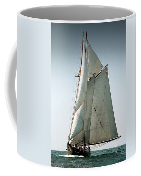 Windjammers Coffee Mug featuring the photograph Schooner Ernestina by Fred LeBlanc