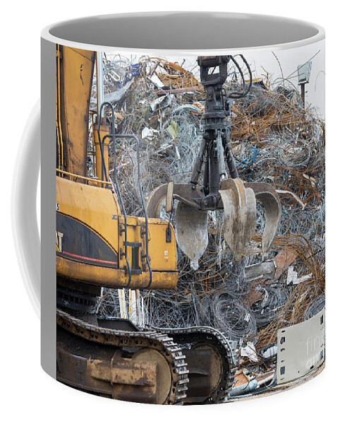 Metal Coffee Mug featuring the photograph Scrap Metal by Jim West