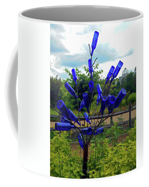 Richmond Coffee Mug featuring the photograph Sculpture Of Bottles 3 by Ron Kandt