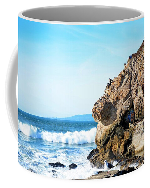 Sunsets Coffee Mug featuring the photograph Sea 074 by Remegio Dalisay