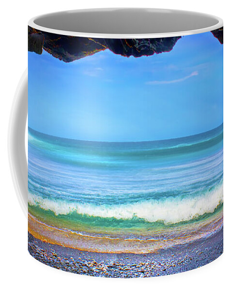 Ocean Coffee Mug featuring the photograph Sea Cave by Mark Andrew Thomas