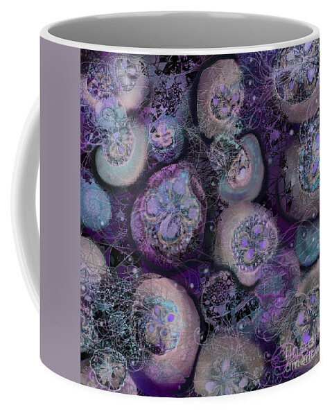 Sea Coffee Mug featuring the digital art Sea Glow by Carol Jacobs