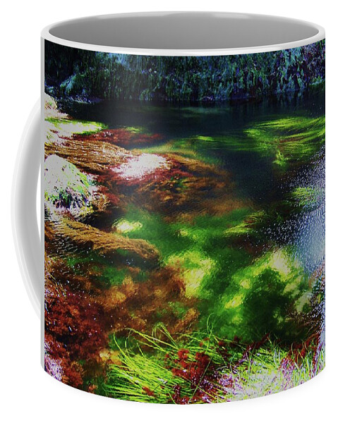 Tide Pool Coffee Mug featuring the photograph Sea Grass by Julie Rauscher