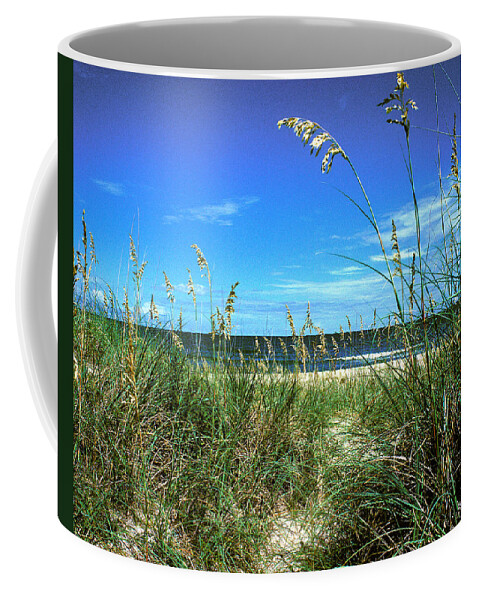 Ocean Coffee Mug featuring the photograph Sea Oat Dunes 11D by Gerry Gantt