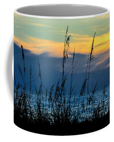 Sea Oats Coffee Mug featuring the photograph Sea oat Sunset by Robert Wilder Jr
