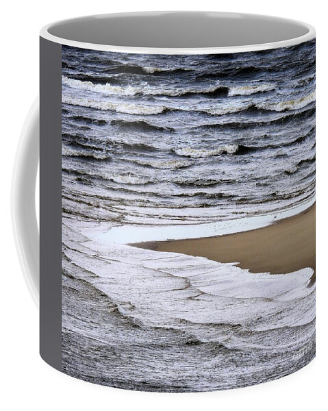 Ocean Coffee Mug featuring the photograph Sea Patterns by Jan Gelders