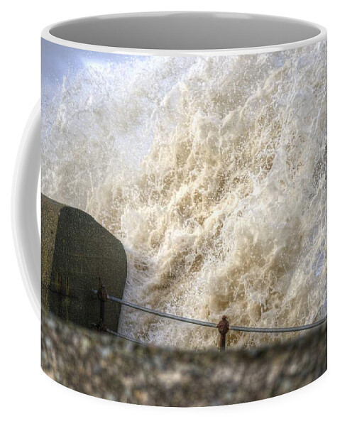 Sea Coffee Mug featuring the photograph Sea Spray by Spikey Mouse Photography