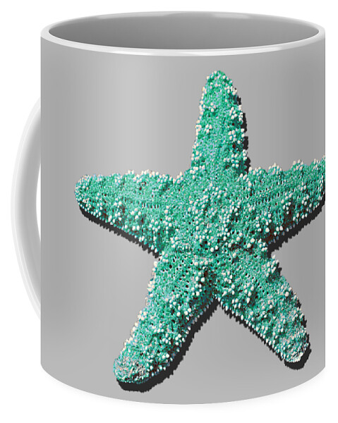 Starfish Coffee Mug featuring the photograph Sea Star Aqua .png by Al Powell Photography USA