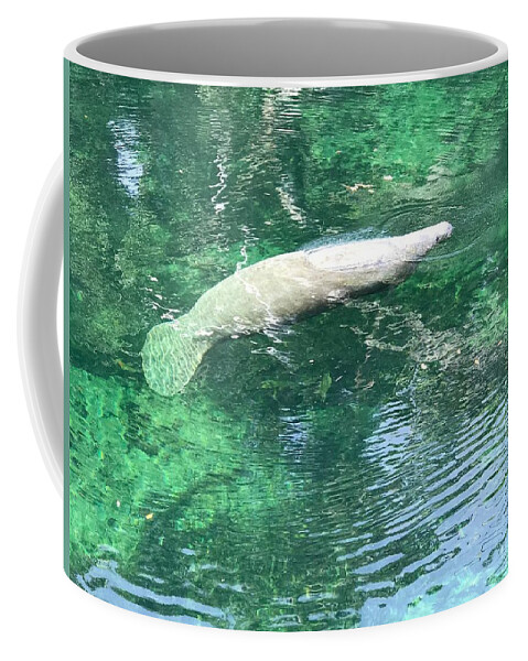 Manatees Coffee Mug featuring the photograph Sea Whale by Michael Albright