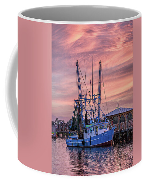 Seahorse Coffee Mug featuring the photograph The Seahorse Shem Creek by Donnie Whitaker