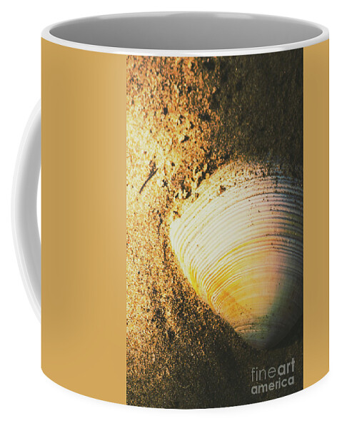 Nature Coffee Mug featuring the photograph Seashells and beach colours by Jorgo Photography