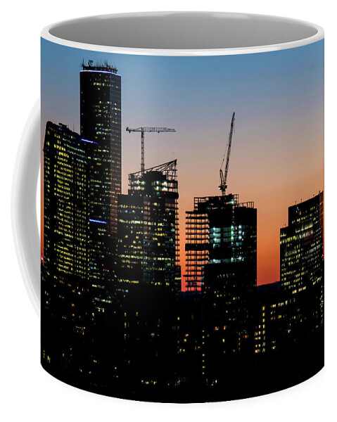 Seattle Coffee Mug featuring the photograph Seattle Sunset Cityscape by Matt McDonald