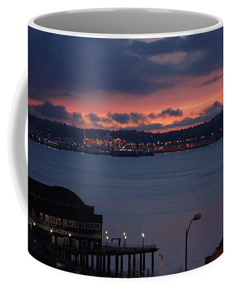 Seattle Coffee Mug featuring the photograph Seattle Sunset by Maria Aduke Alabi