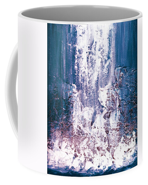 #art #interiordesign #artwork #landscape #water #waterfall #allisonconstantino Coffee Mug featuring the painting Second Sight by Allison Constantino
