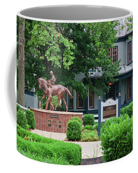Secretariat Coffee Mug featuring the photograph Secretariat Statue at the Kentucky Horse Park by Jill Lang