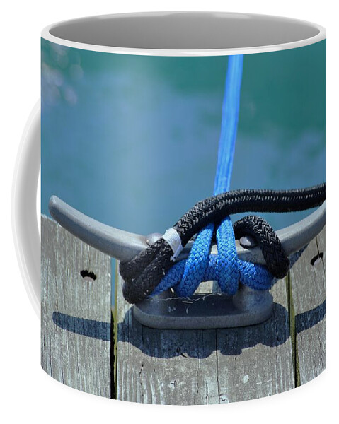 Boating Coffee Mug featuring the photograph Secure in port by Merle Grenz