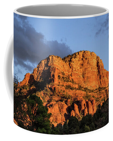 Twilight Coffee Mug featuring the photograph Sedona Spring Sunset by Glenn DiPaola
