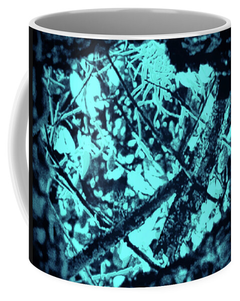 Blue Coffee Mug featuring the photograph Seeing Through Trees by Gina O'Brien