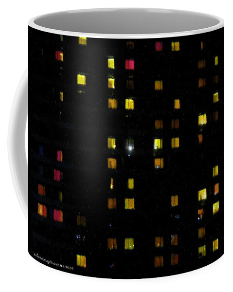City Coffee Mug featuring the digital art Seen and Unseen by Vincent Green